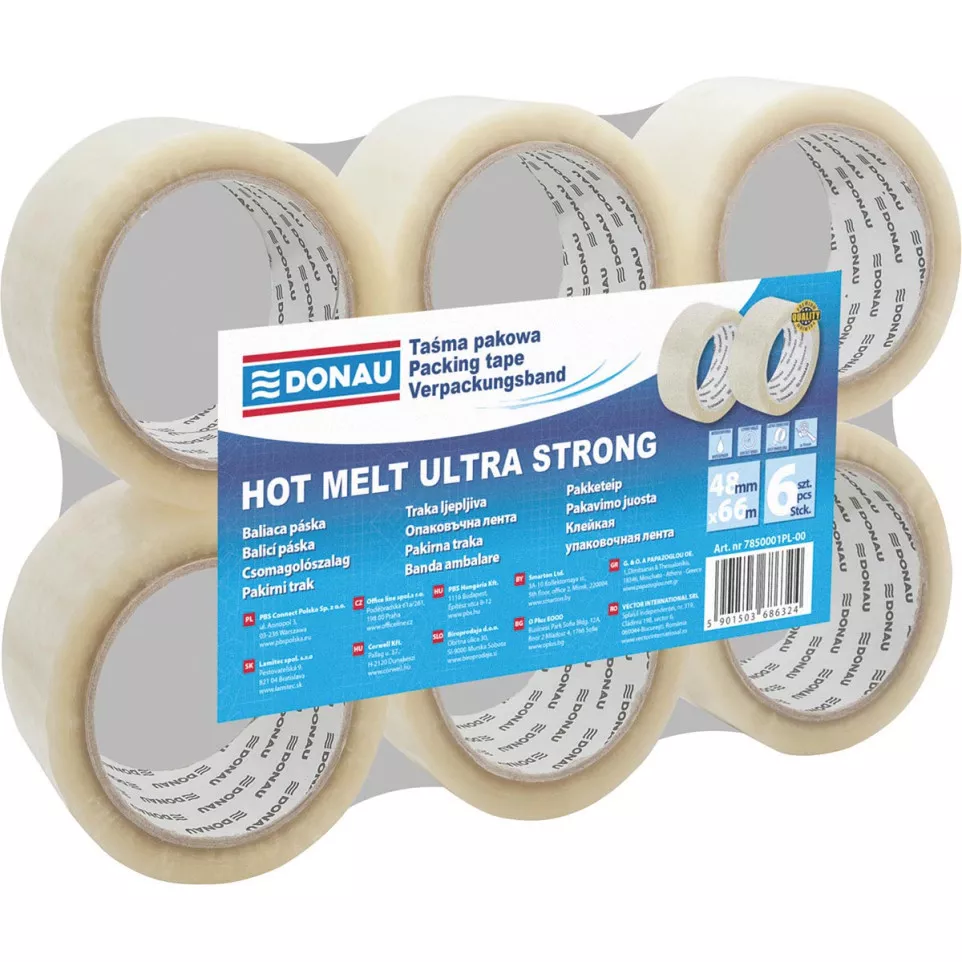 DONAU verpakkingsplakband Hot-Melt,...