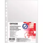 OFFICE products pochette perforée, A4, 50 microns, grainée, paquet de 100 pièces