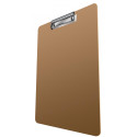 DONAU Clipboard A4 Rigid Cardboard Portrait Brown Orange