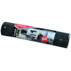 OFFICE products sac poubelle, LDPE, 25 microns, 60 litres, noir, rouleau de 10 pièces