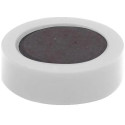 Q-CONNECT magneten, 20 mm, wit, pak van 10 stuks