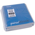 OFFICE PRODUCTS Spiral Bound Notebook, A5, 80 Sheets, 5mm Squared