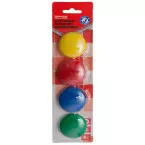 OFFICE products aimants, 40 mm, couleurs assorties, blister de 4 pièces