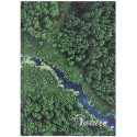OFFICE products cahier, Nature, avec couverture rigide, A5, 96 feuilles, avec marge, quadrillé 5mm