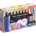 STABILO BOSS ORIGINAL NatureCOLORS Wildflower Highlighter, Deskset of 10 Pieces, Assorted