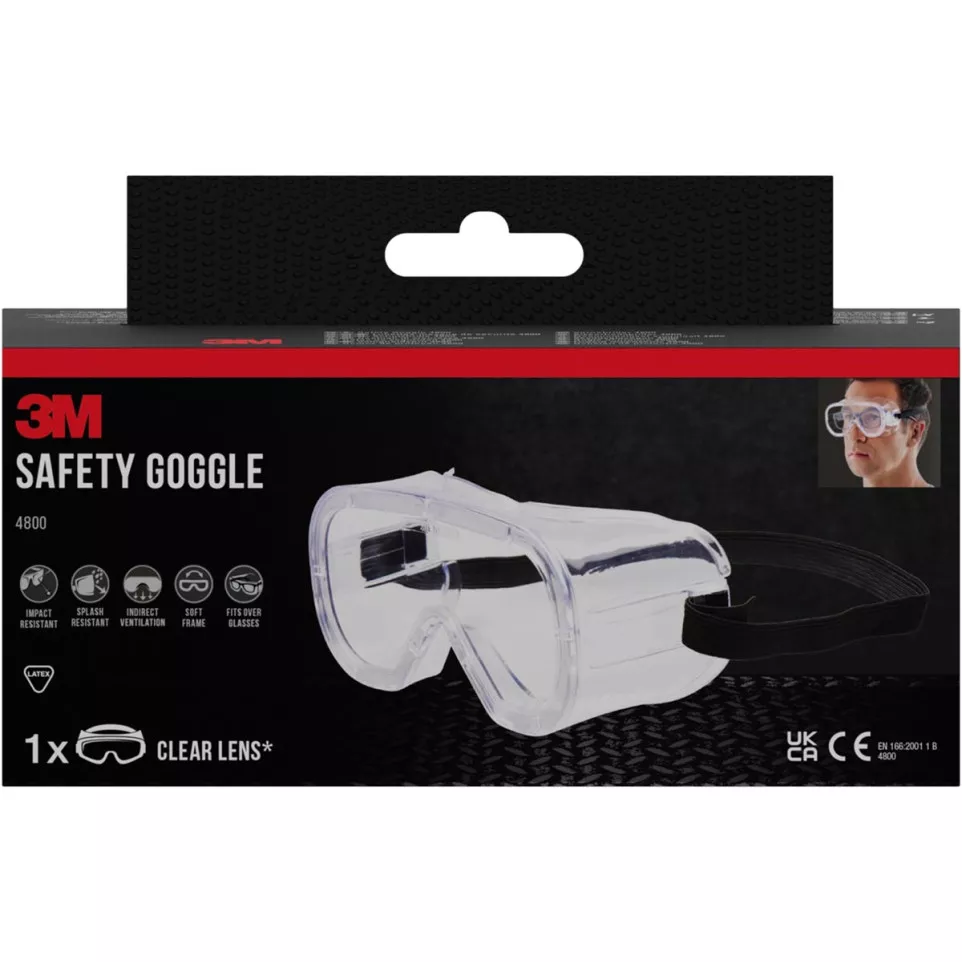 3M Classic Safety Goggle 4800,...