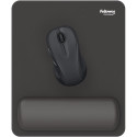 Fellowes Breyta tapis de souris avec repose-poignet, noir