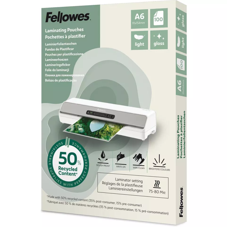 Fellowes 50% Recycled Glossy...