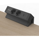 Fellowes contactdoos Power Desk 2, 2 stopcontacten + 1 x USB-A + 1 x USB-C, zwart, voor Nederland