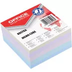 OFFICE products cube-mémo, collé, 8,5 x 8,5 x 4 cm, couleurs pastel assorties