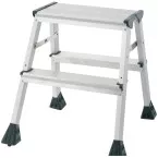 Q-CONNECT escabeau en aluminium, 2 marches