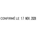 Trodat cachet à formules avec date Printy 4817, français