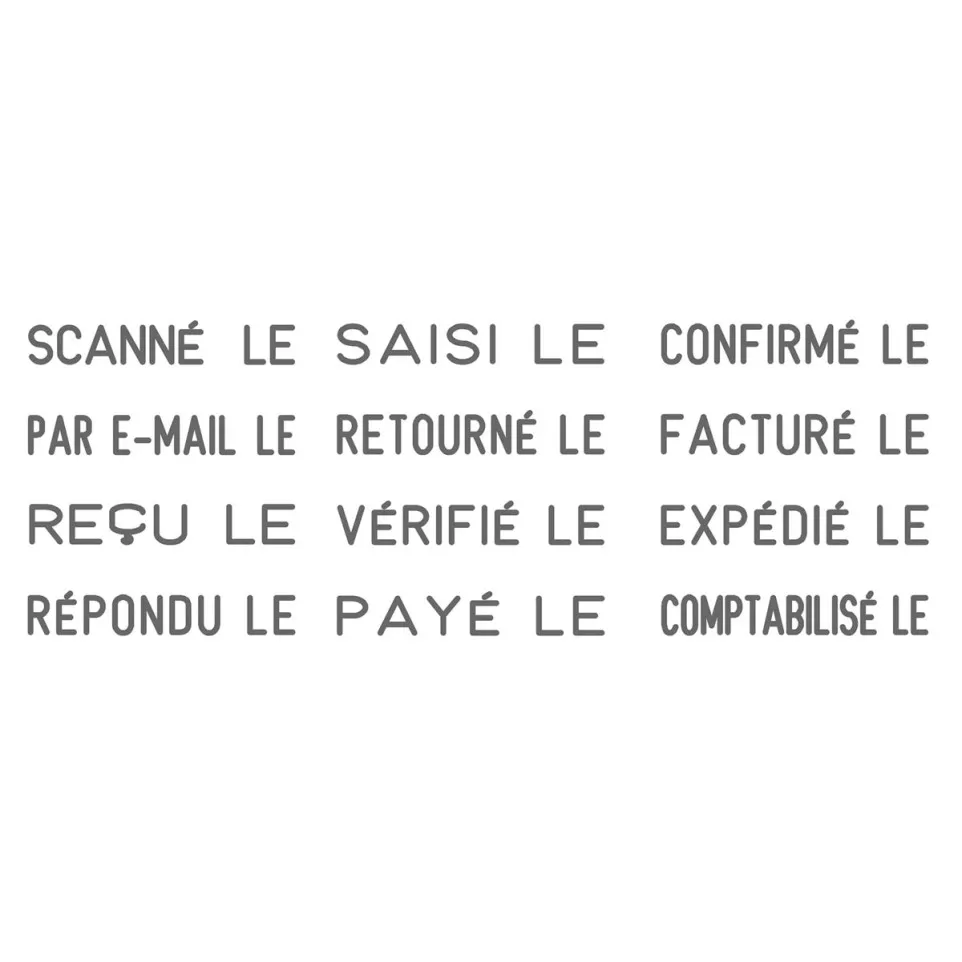 Trodat cachet à formules avec date...
