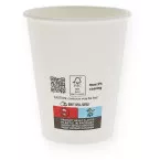 Beker uit karton, 237 ml, diameter 80 mmn wit, doos van 1000 stuks
