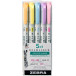 ZEBRA MILDLINER markeerstift, dubbele punt, Gentle, etui van 5 stuks, in geassorteerde kleuren