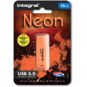 Integral Neon USB 3.0 stick, 16 GB, oranje