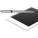 ZEBRA Z-grip stylo-stylus, encre bleu, corps argent