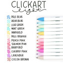 ZEBRA Clickart Felt Tip Pen Set, 12 Pieces, Assorted Colors