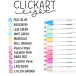 ZEBRA Clickart Felt Tip Pen Set, 12 Pieces, Assorted Colors