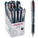 ZEBRA Clip-on Slim 4-Color Ballpoint Pen, 0.7 mm, Classic Ink Colors
