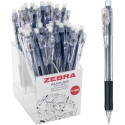 ZEBRA Tapli clip porte-mine, 0,5 mm, HB, noir, livraison avec présentoir