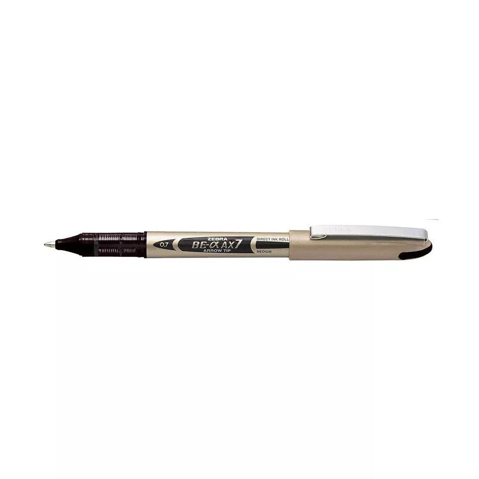 ZEBRA AX-7 Rollerball Pen, 0.7 mm, Black