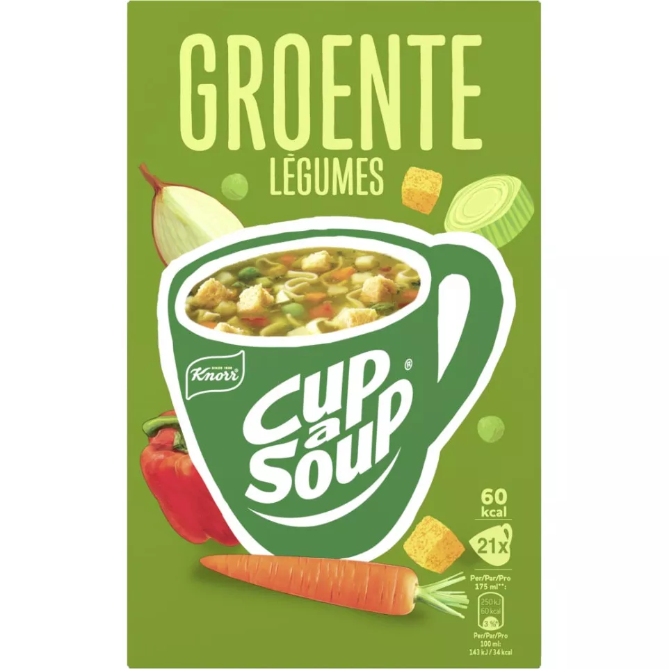 Knorr Cup-a-Soup groenten, pak van 21...