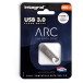 Integral ARC USB 3.0 Flash Drive, 256 GB, Silver