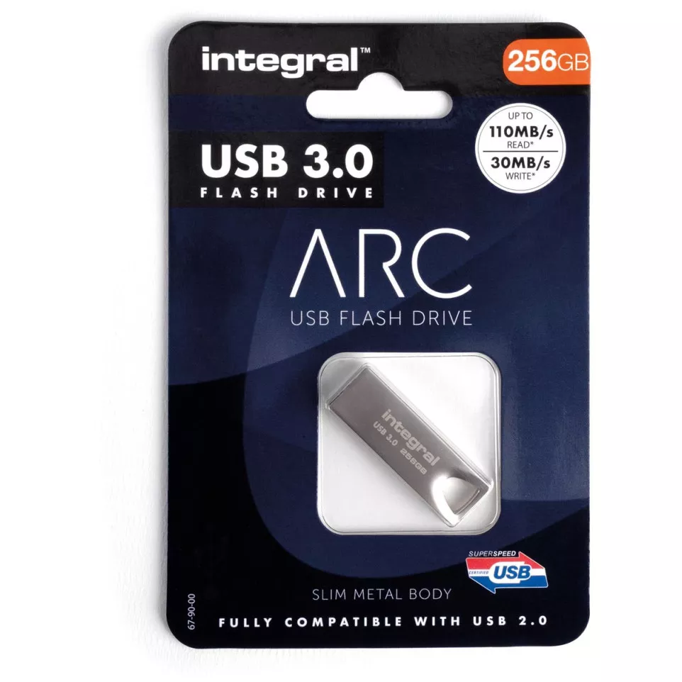 Integral ARC USB 3.0 Flash Drive, 256...