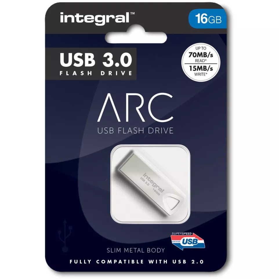 Integral ARC USB 3.0 Flash Drive, 16...