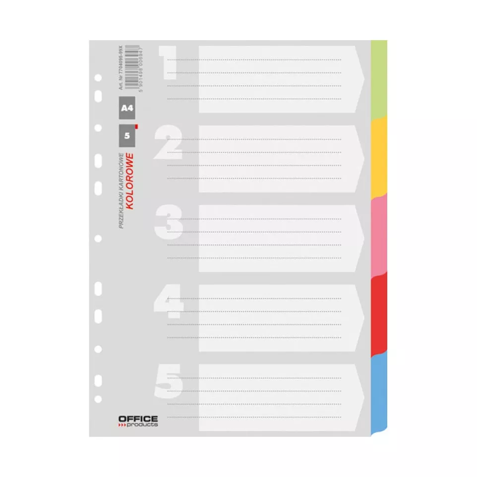Office A4 Cardboard Dividers, 11...
