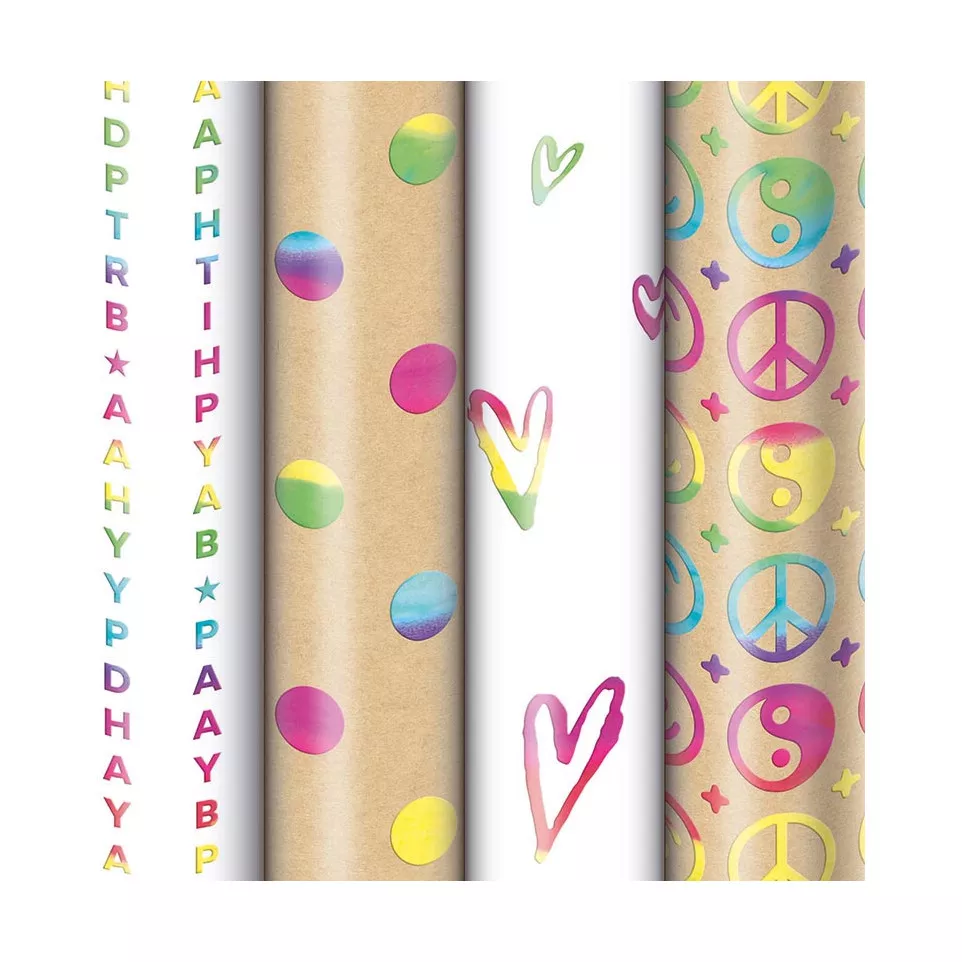Geschenkpapier Rainbow, 70 cm x 1,5...