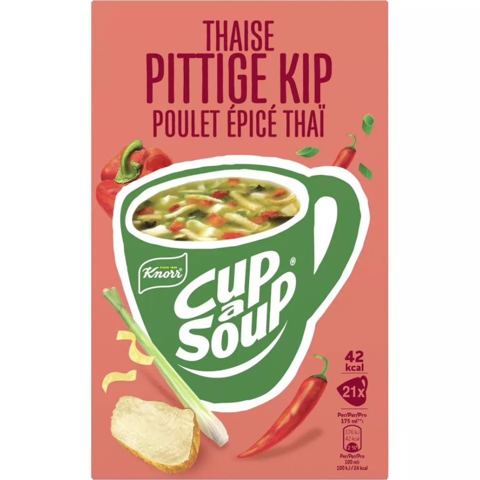 Knorr Cup-a-Soup pittige kip, pak van...