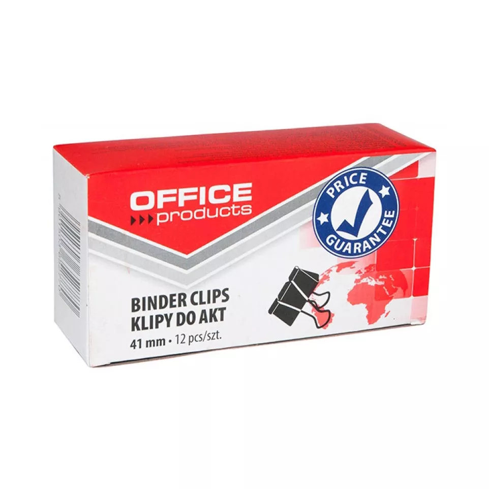 OFFICE Products black foldback clips,...