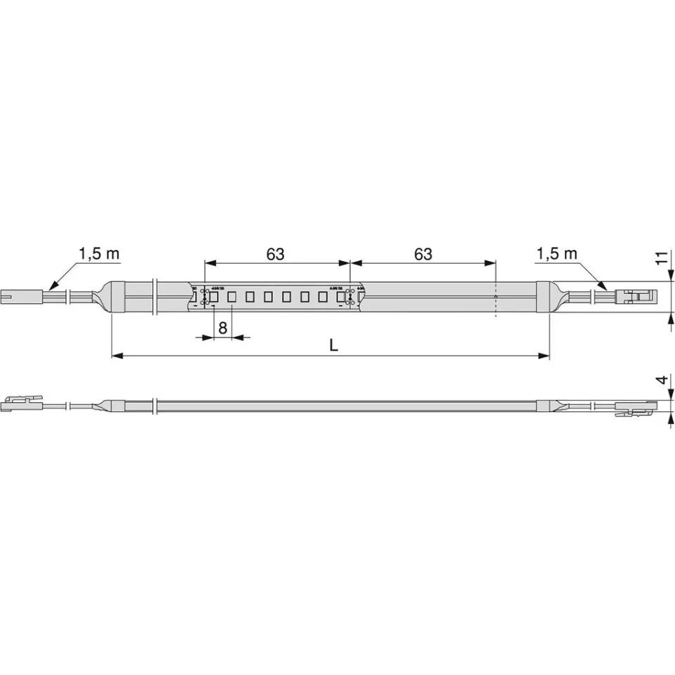 Ruban LED Neon Lynx 5mx4x11mm IP65...
