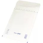 OFFICE Products bubble mailers with adhesive strip, 150 x 215 mm, white, pack of 5