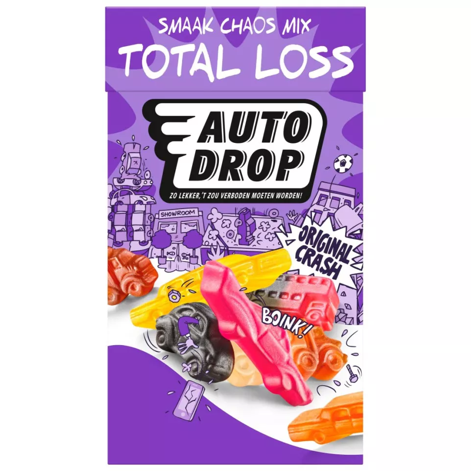 Autodrop snoep Total Loss, doos van...