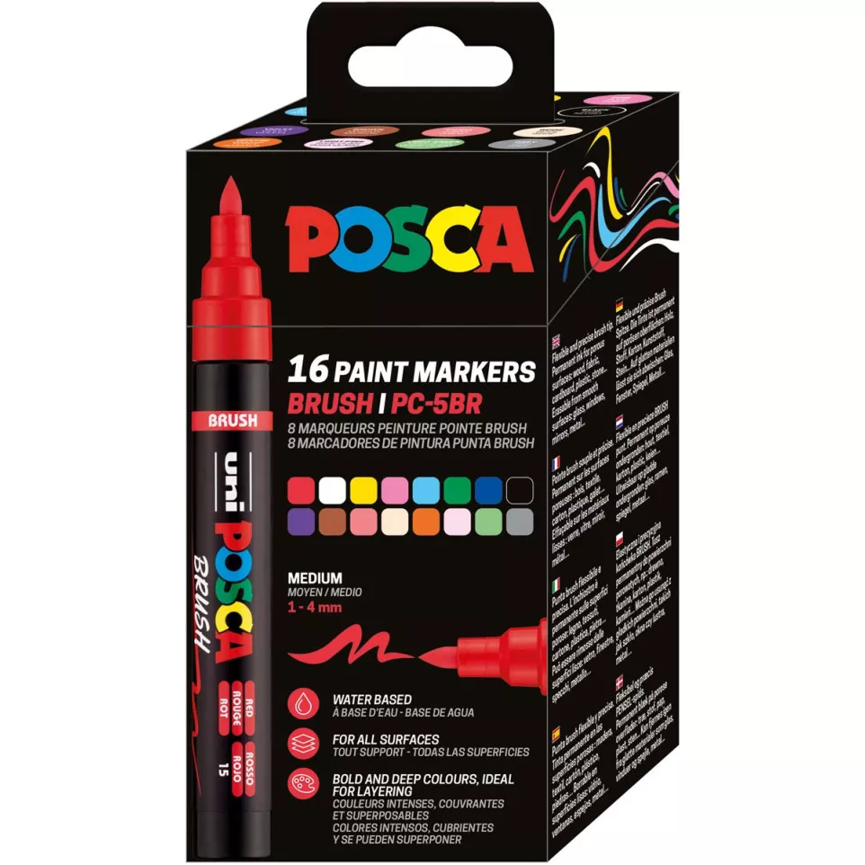 Uni Posca marqueurs peinture PC-5BR,...