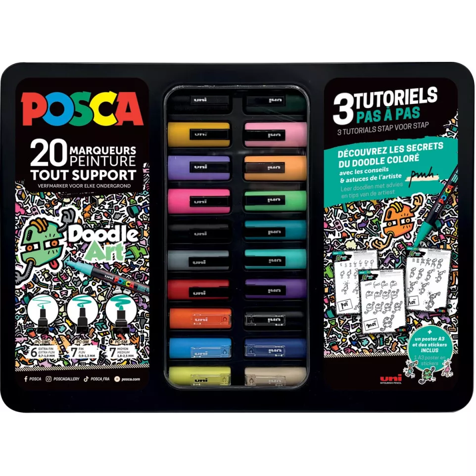 Uni Posca marqueurs peinture Doodle...