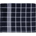 Christelle Hand Towels, 50 x 70 cm, Checkered, Black, Pack of 3