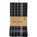Handdoek Christelle, ft 50 x 70 cm, geruit, zwart, pak van 3 stuks