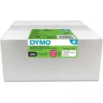 DYMO LabelWriter Labels, 25 x 54 mm, White, 500 Labels, Multipack of 24 Rolls