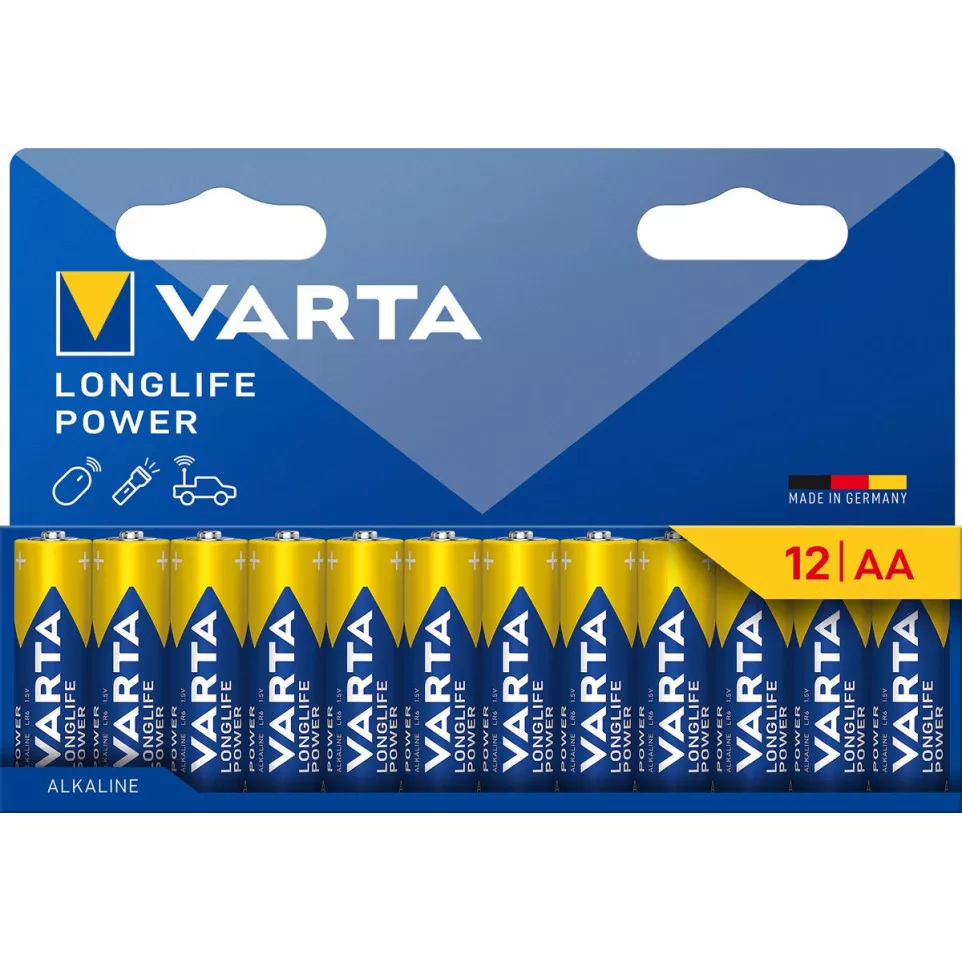Varta Longlife Power AA Batteries,...