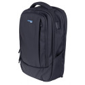 Donau Travel Backpack Berlin, 16 L, 15.6 inches, Black