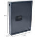 Pavo Magnettag Key Cabinet for 50 Keys Dark Grey