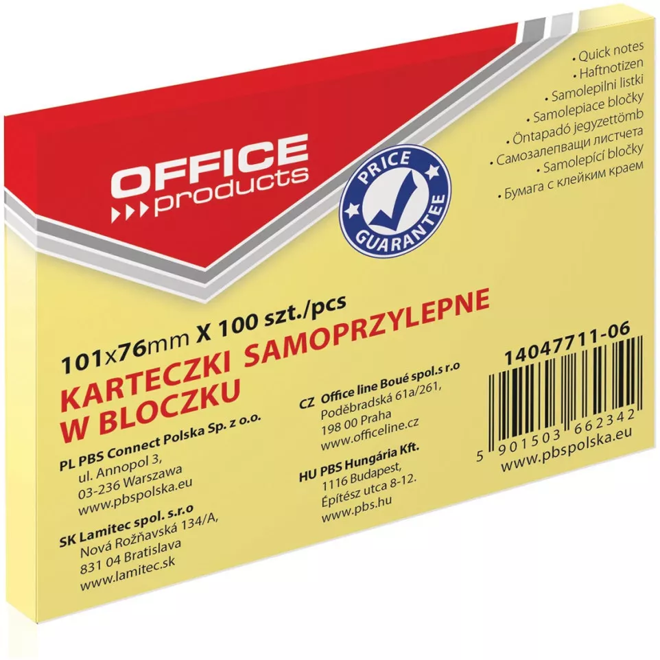 OFFICE Products memo pad, 76 x 101...