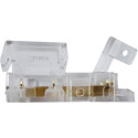 Hoekconnector 10mm COB LED-lint 8mm transparant / pce