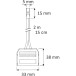3 Way Mini AMP Connector with 15cm Cable per Piece
