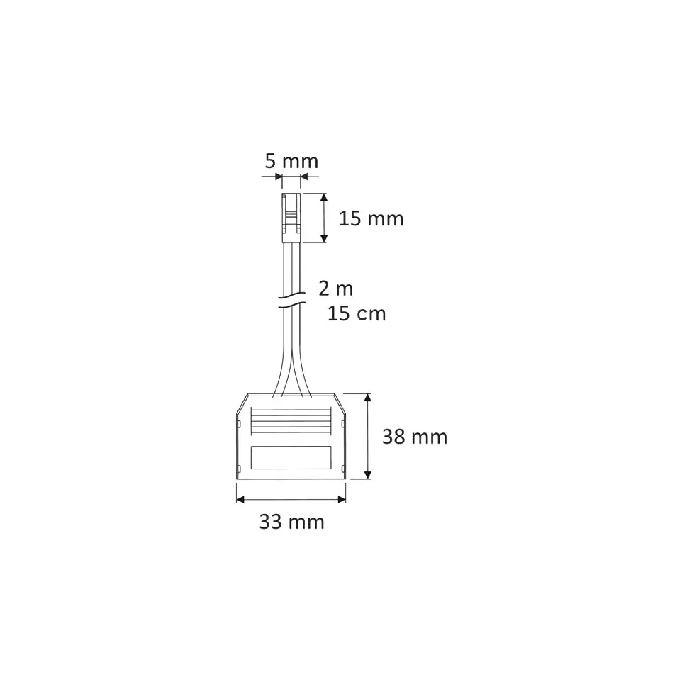 3 Way Mini AMP Connector with 15cm...