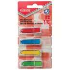 Office Products Index Tabs, 12 x 43 mm, Assorted Colors, Blister of 4 x 24 Pieces